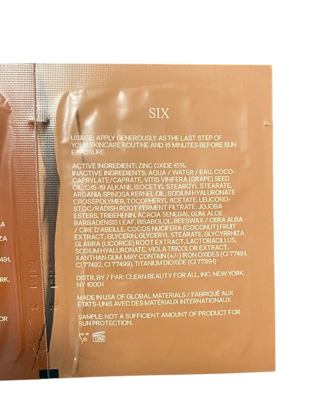 Saie Slip Tint Sample